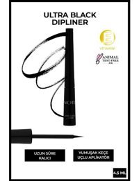 Note Ultra Black Mat Siyah İnce Uçlu Kalem Eyeliner