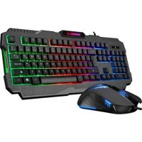 Rampage Km-Rx5 Işıklı Ergonomik Siyah Kablolu Klavye Mouse Seti