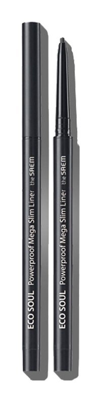 The Saem Eco Soul Powerproof Suya Dayanıklı Mat Siyah Kalıcı İnce Uçlu Likit Eyeliner