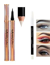 Lesvip'S Suya Dayanıklı Mat Beyaz Kalıcı İnce Uçlu Kalem Eyeliner