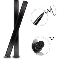 Wenolg Yıldız Desenli Çift Taraflı Mat Siyah İnce-Kalın Uçlu Kalem Eyeliner