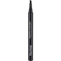 Flormar Mat Siyah İnce-Kalın Uçlu Likit Eyeliner