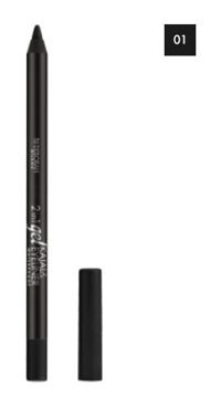 Deborah Mat Siyah Kalın Uçlu Jel Eyeliner