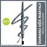 Nyx Epic Smoke Çift Taraflı Mat Slate Smoke Fırça Uçlu Likit Eyeliner
