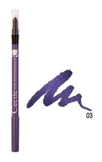 Cecile No:03 Mat Mor İnce Uçlu Kalem Eyeliner