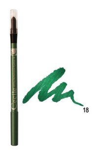 Cecile No:18 Metalik Yeşil Kalıcı Kalın Uçlu Kalem Eyeliner