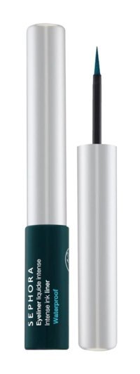 Sephora Intense Ink Suya Dayanıklı Işıltılı Satin Forest Green Kalıcı İnce Uçlu Likit Eyeliner