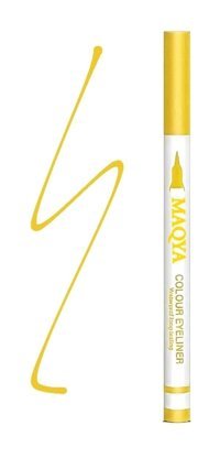 Maqya Cosmetics No: 1448 Suya Dayanıklı Mat Sarı Kalıcı Kalın Uçlu Kalem Eyeliner