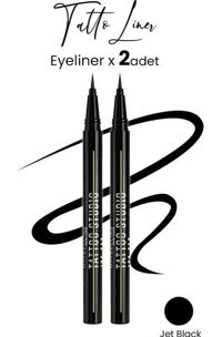 Maybelline New York Tattoo Mat Jet Black İnce Uçlu Kalem Eyeliner 2 Adet