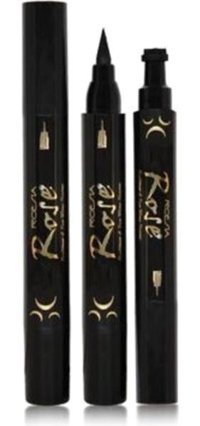 Rose Ay Desenli Siyah Kalın Uçlu Kalem Eyeliner