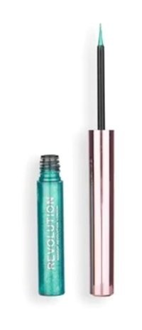 Revolution Lights Mat Teal Bling İnce Uçlu Likit Eyeliner