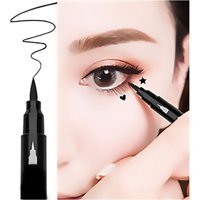 Roesıa Rose Cosmetics Desenli 12 Çift Taraflı Siyah Kalıcı Kalın Uçlu Kalem Eyeliner 2 Adet