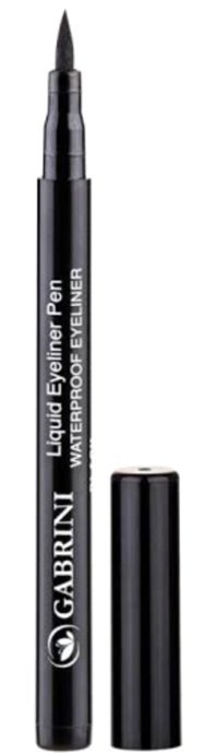 Gabrini Suya Dayanıklı Mat Siyah Kalıcı İnce Uçlu Kalem Eyeliner