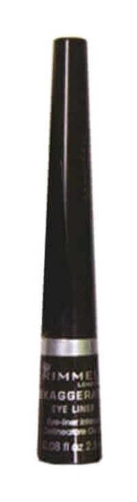 Rimmel London Exaggerate No:001 Suya Dayanıklı Mat Siyah Kalıcı İnce Uçlu Likit Eyeliner