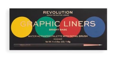 Revolution Bright Babe Mat Çok Renkli İnce Uçlu Toz Eyeliner