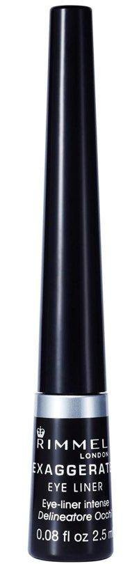 Rimmel London Exaggerate Suya Dayanıklı Mat Siyah İnce Uçlu Likit Eyeliner