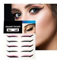 Lesvip'S Sticker Çift Taraflı Glitter Siyah İnce-Kalın Uçlu Kalem Eyeliner