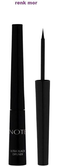 Note Color Art 02 Mat Siyah İnce Uçlu Likit Eyeliner