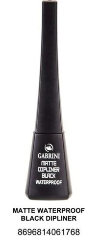 Gabrini Suya Dayanıklı Mat Siyah Kalın Uçlu Likit Eyeliner