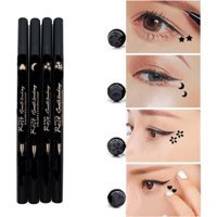 Roesıa Rose Cosmetics Desenli 289 Çift Taraflı Siyah Kalıcı İnce Uçlu Kalem Eyeliner 4 Adet