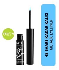 Nyx Epic Wear Suya Dayanıklı Metalik Mavi Kalıcı İnce Uçlu Likit Eyeliner