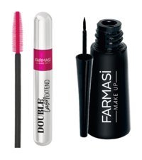 Farmasi Deeplook Çift Taraflı Mat Siyah İnce-Kalın Uçlu Kalem Eyeliner