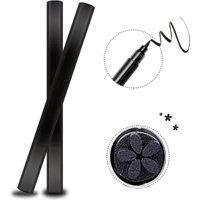 Redshine Çiçek Desenli Çift Taraflı Suya Dayanıklı Siyah Kalıcı İnce Uçlu Kalem Eyeliner