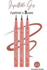 L'oréal Paris İnfaillible 03 Suya Dayanıklı Ancient Rose Kalıcı İnce Uçlu Kalem Eyeliner 3 Adet