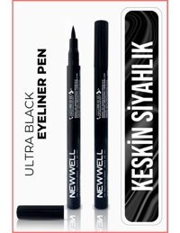 Newwell Mat Siyah İnce Uçlu Kalem Eyeliner