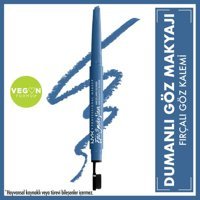 Nyx Epic Smoke Çift Taraflı Mat Navy Heat Fırça Uçlu Likit Eyeliner