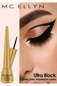 Mcellyn Suya Dayanıklı Mat Siyah Kalıcı Kalın Uçlu Likit Eyeliner