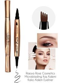 Rose No:0004 Çift Taraflı Siyah İnce Uçlu Kalem Eyeliner