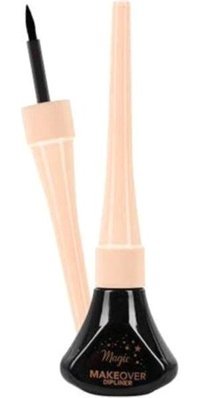 Makeover Magic Dipliner Parlak Siyah Kalıcı Kalın Uçlu Likit Eyeliner