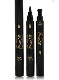 Roesıa Rose Cosmetics Çift Taraflı Mat Siyah İnce-Desenli Uç Kalem Eyeliner