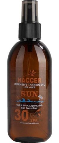Haccer 30 Faktör Vücut İçin Bronzlaştırıcı Yağ 150 ml