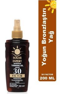 Solar Expert 30 Faktör Vücut İçin Bronzlaştırıcı Yağ 200 ml