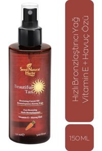 Seed Natural Herbs Havuç Yağı Vücut İçin Bronzlaştırıcı Yağ 150 ml