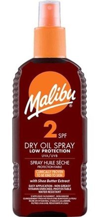 Malibu 2 Faktör Vücut İçin Bronzlaştırıcı Sprey 200 ml