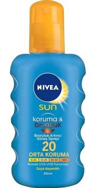 Nivea 20 Faktör Vücut İçin Bronzlaştırıcı Krem 200 ml