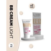 Lorin Beauty Balm Light Tüm Ciltler İçin BB Krem Açık Ton 2x75 ml