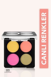 Flormar Color Eyeshadow Palette No:005 Toz Mat Far Paleti Summer Breeze