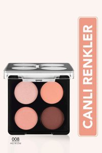 Flormar Color Eyeshadow Palette No:008 Toz Mat Far Paleti Fall In Love