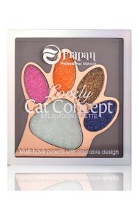 Frapan Kedi Patili 03 Toz Glitter Far Paleti Çok Renkli