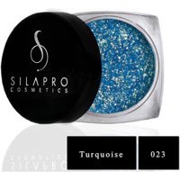 Silapro Cosmetics SP023 Jel Glitter Tekli Far Mavi