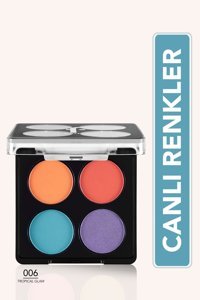 Flormar Color Eyeshadow Palette No:006 Toz Mat Far Paleti Tropical Glam