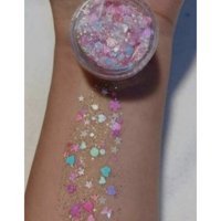 Hb Tasarım Jel Glitter Tekli Far Çok Renkli
