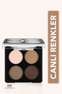 Flormar Color Eyeshadow PaletteNo:004 Toz Mat Far Paleti Swiss Chocolate