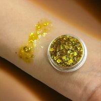 Zeyna Beauty Jel Glitter Tekli Far Gold