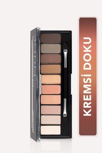 Flormar No:001 Nude Toz Sedefli - Yarı Mat Far Paleti Kahverengi