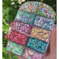 Hb Tasarım Jel Glitter Far Paleti Pembe